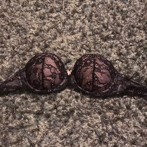 VICTORIAS SECRET PINK bra 32C push-up - strapless